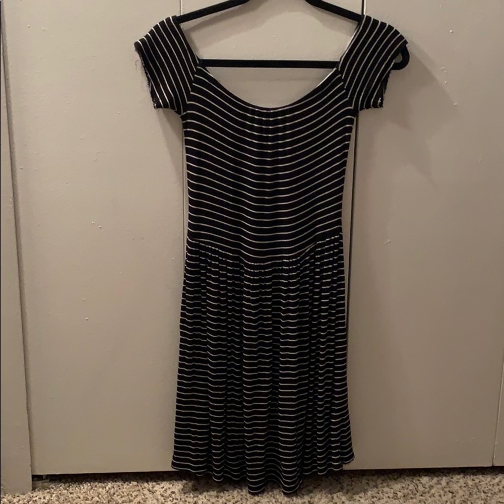 Off the shoulder baby doll dress